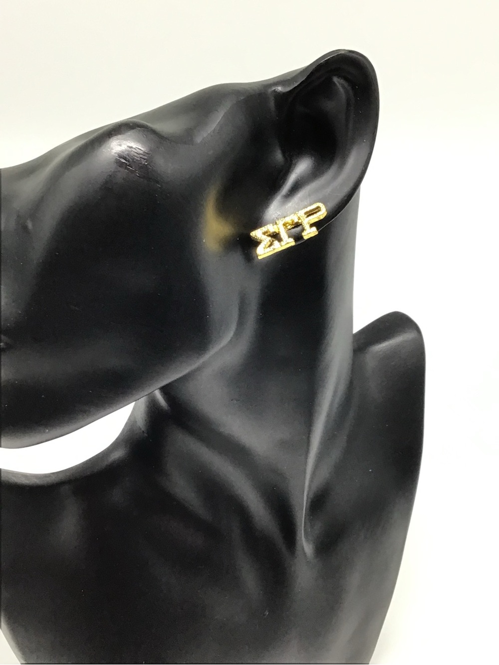 Sigma Gamma Rho Goldtone Stud Earrings